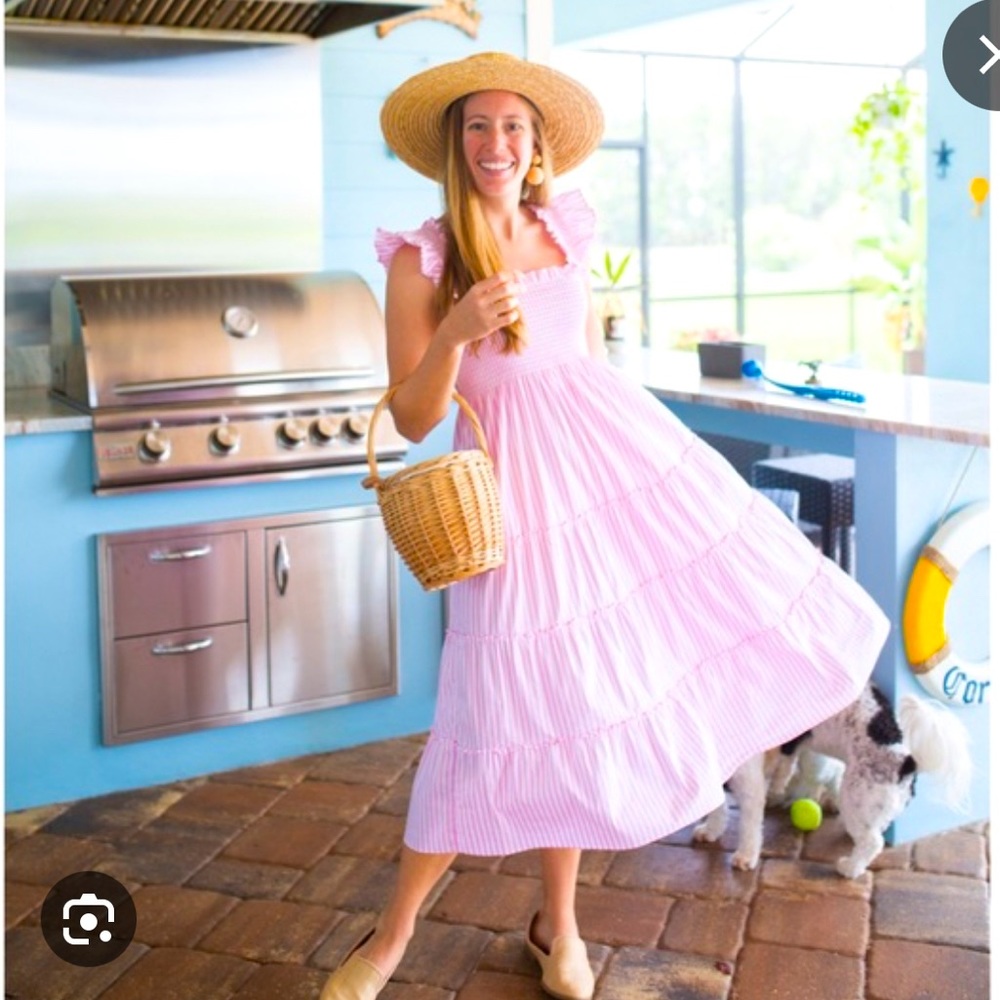 Hill House Pink gingham Nap dress